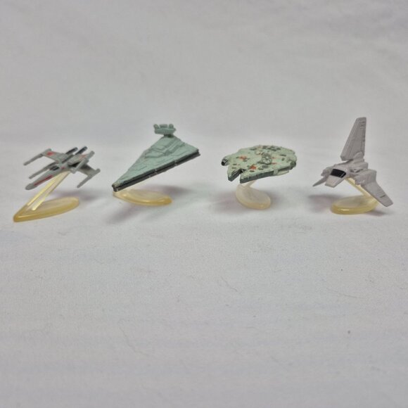 Star Wars: A New Hope Micro Machines Mini Spaceships w/Stands 8 Piece Set VTG 93 - Picture 1 of 5